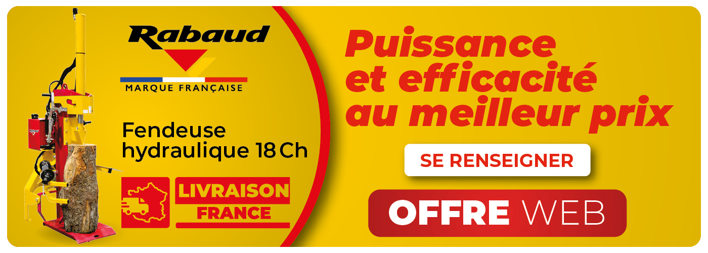 Offre exclusive Fendeuse RABAUD hydraulique 18 Tonnes