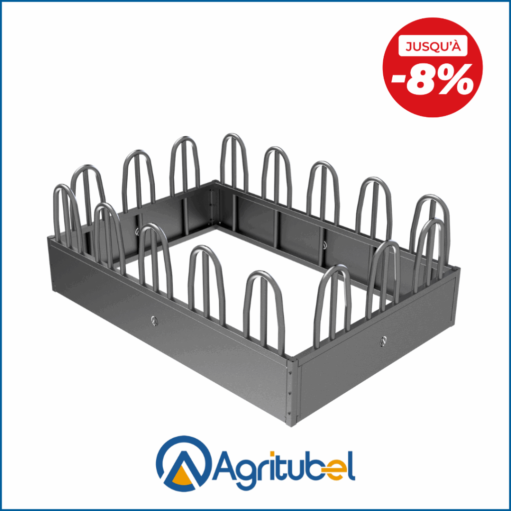 Râtelier de la marque Agritubel double balle 3x2