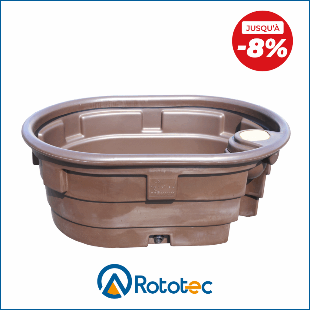 BAC à eau PATURAGE OVOIDE 550L PREMIUM
