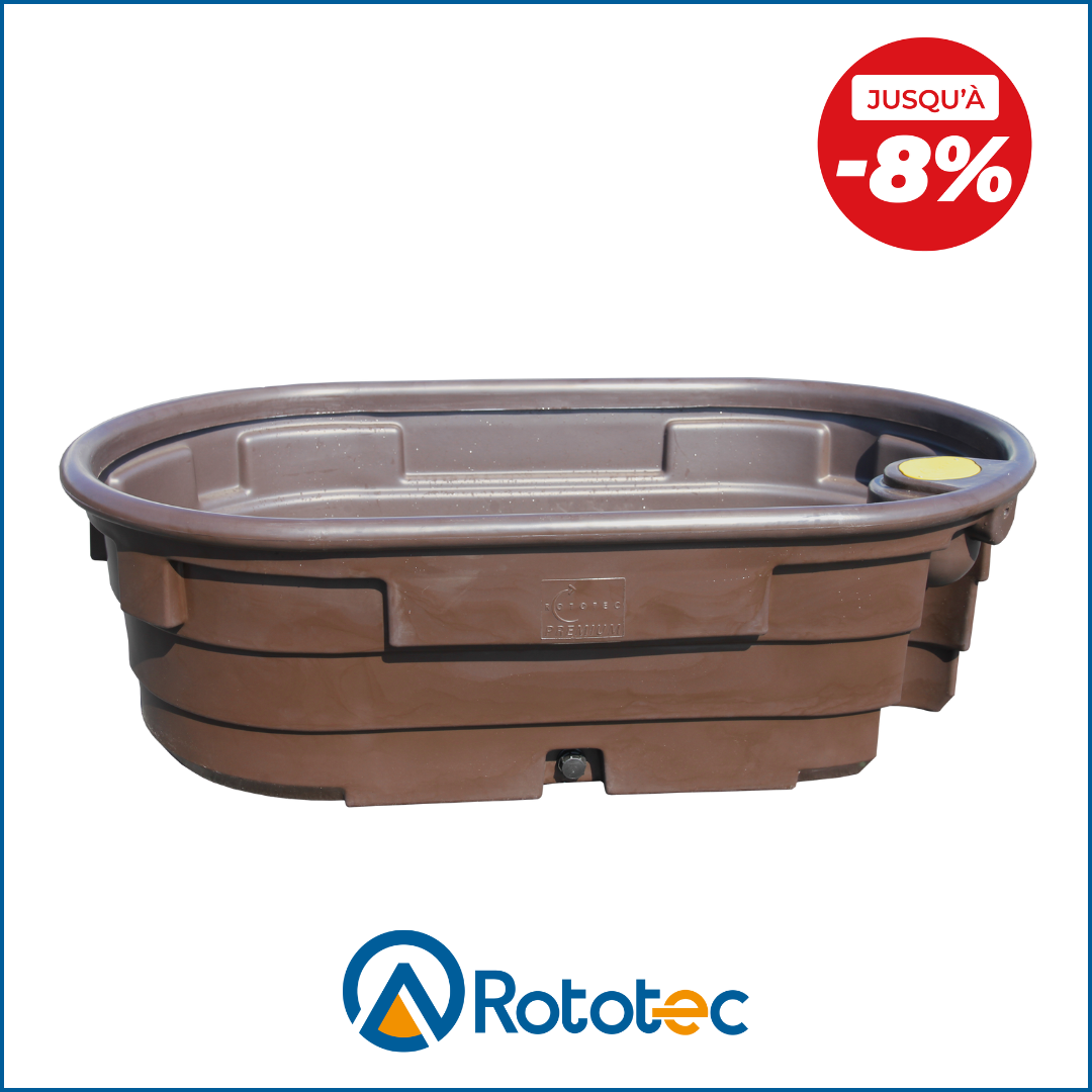 BAC à eau PATURAGE OVOIDE 900L PREMIUM